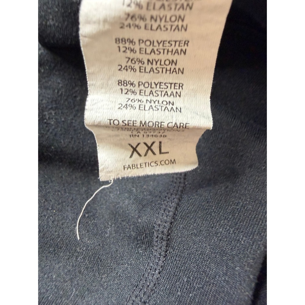 Fabletics Leggings Womens Black Cropped Athletic Activewear XXL - Picture 5 of 5